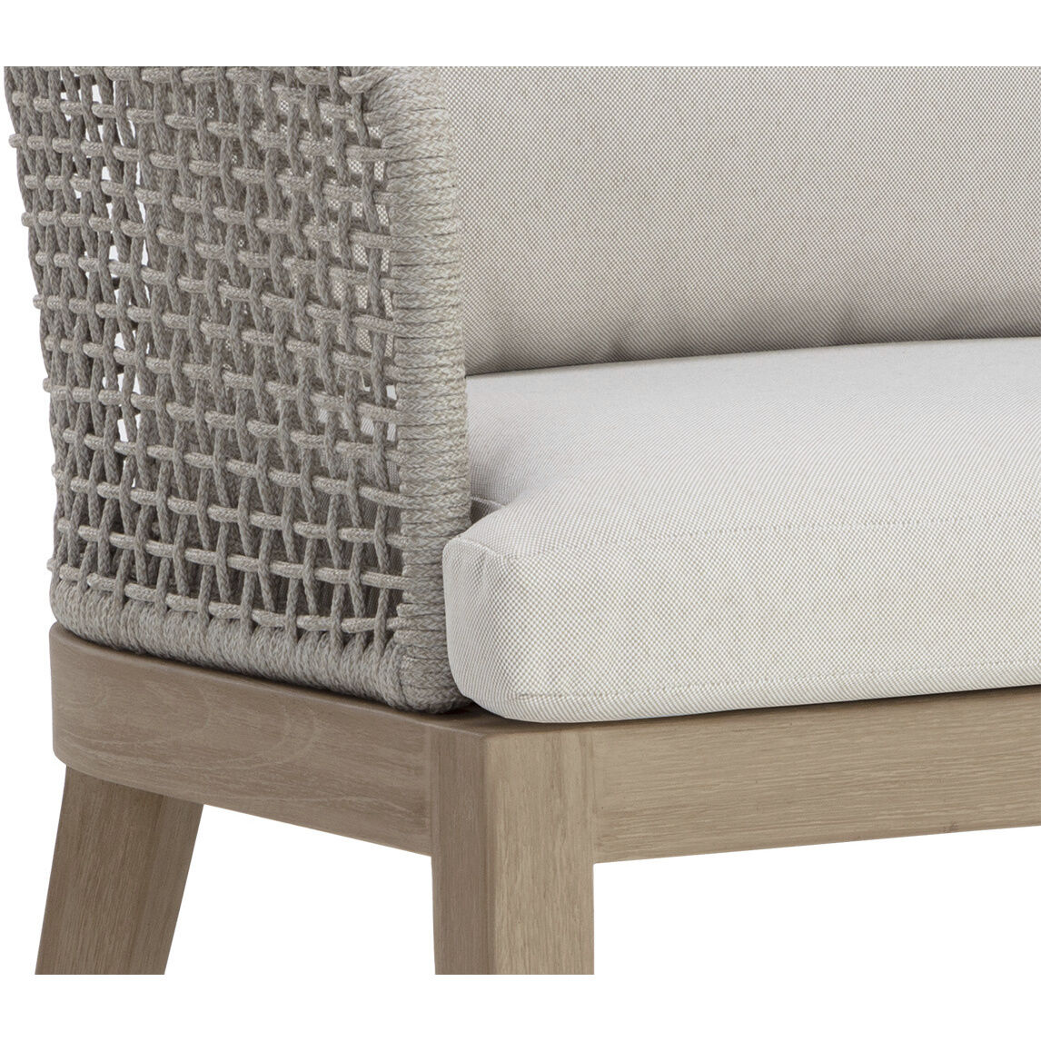 Capri Drift Brown / Palazzo Cream Outdoor Dining Armchair